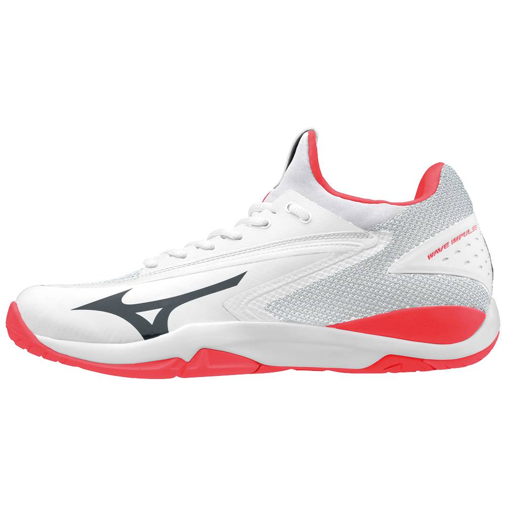 Damske Tenisove Topanky Mizuno Wave Impulse Biele/Koralove Vypredaj VDWC21694